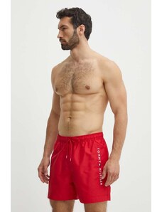 Tommy Hilfiger pantaloncini da bagno colore rosso
