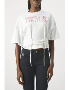 VERSACE JEANS COUTURE Versace jeans versace t-shirt donna bianca con lacci hg04 s