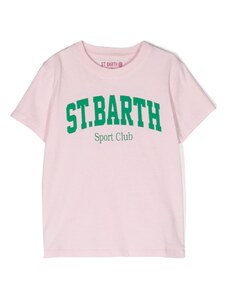 MC2 SAINT BARTH KIDS T-shirt Elly rosa logo stampa