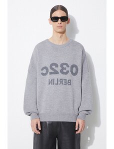 032C maglione in lana Selfie Sweater uomo colore grigio SS24-K-1010