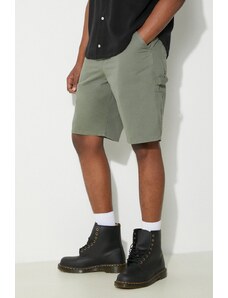 Carhartt WIP pantaloncini di jeans Single Knee Short uomo colore verde I031504.1YFGD