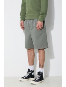 Carhartt WIP pantaloncini in cotone Flint Short colore verde I030480.1YFGD