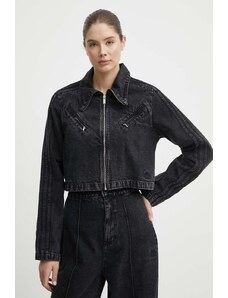 adidas Originals giacca di jeans donna colore nero IT7263