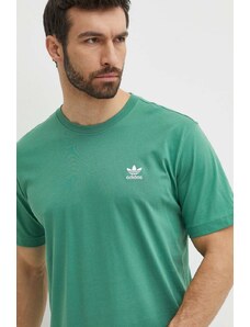adidas Originals t-shirt in cotone uomo colore verde IN0671