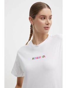 Rossignol t-shirt in cotone donna colore bianco RLMWY17
