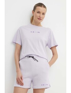 Rossignol t-shirt in cotone donna colore violetto RLMWY17