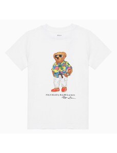 Polo Ralph Lauren T-shirt bianca in cotone con stampa