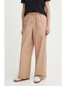 Sisley pantaloni in cotone colore beige
