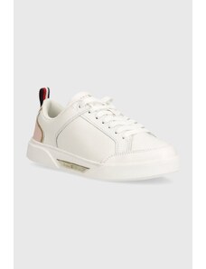Tommy Hilfiger sneakers in pelle SPORTY CHIC COURT SNEAKER colore bianco FW0FW07814