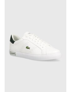 Lacoste sneakers in pelle Powercourt 2.0 Leather colore bianco 47SMA0110