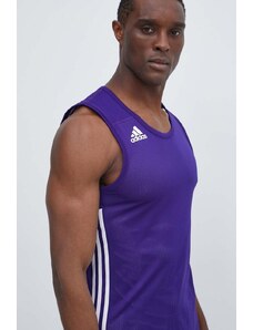 adidas Performance t-shirt da allenamento a doppia faccia 3G Speed colore violetto DY6591