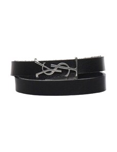 SAINT LAURENT Leather YSL Bracelet