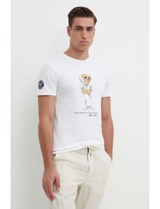 Polo Ralph Lauren t-shirt in cotone uomo colore bianco 710939647