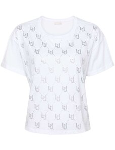Liu Jo White T-shirt con decorazione