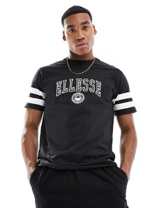 ellesse - Slateno - T-shirt nero slavato stile college