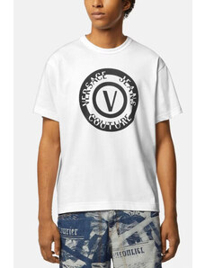 Versace jeans couture t-shirt uomo bianco/nero ht06 s