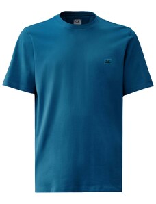 CP COMPANY T-shirt blu mini logo petto