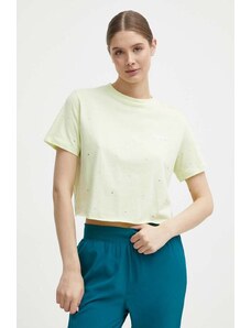 Guess t-shirt in cotone SKYLAR donna colore verde V4GI08 JA914