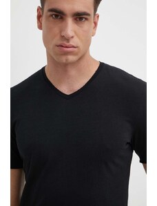 Sisley t-shirt in cotone uomo colore nero