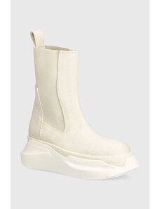 Rick Owens stivaletti chelsea Woven Boots Beatle Abstract donna colore beige DS01D1846.NDK.211