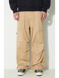PLEASURES pantaloni Public Utility Pants uomo colore beige P24SP038.BEIGE