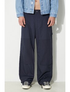 Engineered Garments pantaloni in cotone Painter Pant colore blu navy OR307.CT114