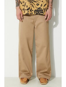 Carhartt WIP pantaloni Brooker Pant uomo colore marrone I032356.8Y01