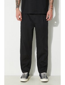 Carhartt WIP pantaloni in cotone Abbott Pant colore nero I033126.8902