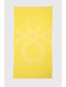 United Colors of Benetton asciugamano con aggiunta di lana colore giallo
