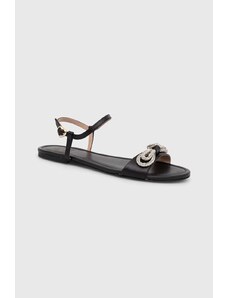 Love Moschino sandali in pelle donna colore nero JA16181G1IIE0000