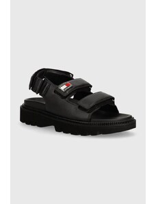 Tommy Jeans sandali TJW FANCY SANDAL donna colore nero EN0EN02461