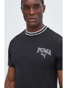 Puma t-shirt in cotone SQUAD uomo colore nero 678968
