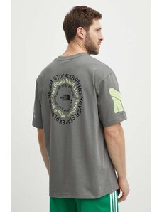 The North Face t-shirt in cotone uomo colore grigio NF0A87F60UZ1