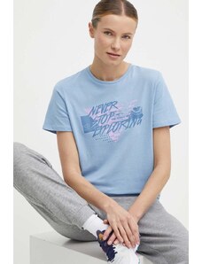 The North Face t-shirt donna colore blu NF0A882UQEO1