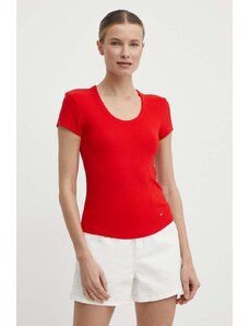 Tommy Hilfiger t-shirt donna colore rosso WW0WW41776