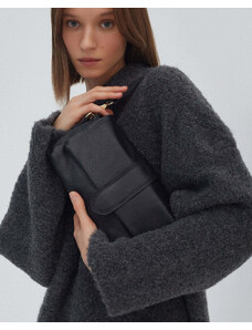 Women's Black Handbag made of Genuine Italian Leather Estro ER00114308