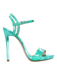 G.P. BOLOGNA - Sandalo in pelle specchiata - Colore: Verde,Taglia: 36