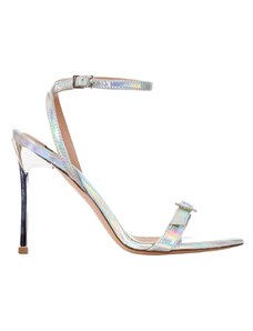 G.P. BOLOGNA - Sandalo in pelle specchiata opalescente - Colore: Argento,Taglia: 38
