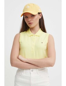 Tommy Hilfiger top donna colore giallo