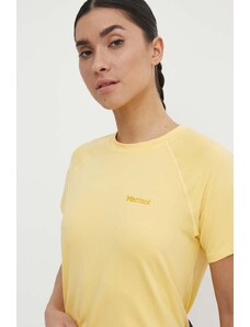 Marmot maglietta sportiva Windridge colore giallo