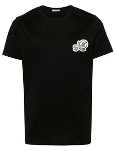 Moncler T-shirt logopatch nera