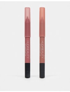 Huda Beauty - Mini Lip Contour Duo - Set con due prodotti per il contouring delle labbra - Blushed Pinks - Risparmia il 21%-Rosa