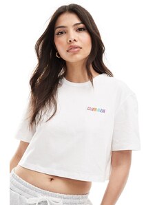 Calvin Klein - Intense Power Pride - T-shirt girocollo in cotone bianca-Bianco
