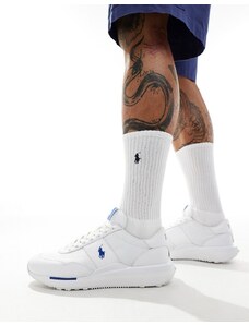 Polo Ralph Lauren - Train '89 - Sneakers in pelle bianche con logo-Bianco