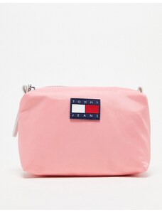 Tommy Jeans - Beauty-case rosa con logo