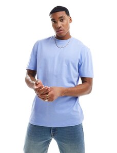 ASOS DESIGN - T-Shirt girocollo comoda blu-Verde