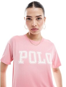 Polo Ralph Lauren - T-shirt rosa con logo sul petto