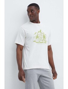 The North Face t-shirt in cotone Patron Plasticfree Peaks uomo colore beige NF0A87DXQLI1