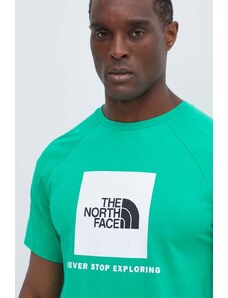 The North Face t-shirt in cotone uomo colore verde NF0A87NJPO81
