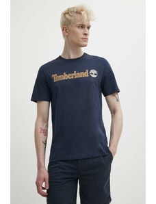 Timberland t-shirt in cotone uomo colore blu navy TB0A5UPQ4331